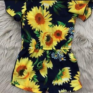 Sunflower 🌻 Romper-Toddler Apparel